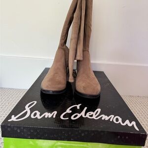 Sam Edelman Paloma Over the Knee Boots Size 7 Oatmeal